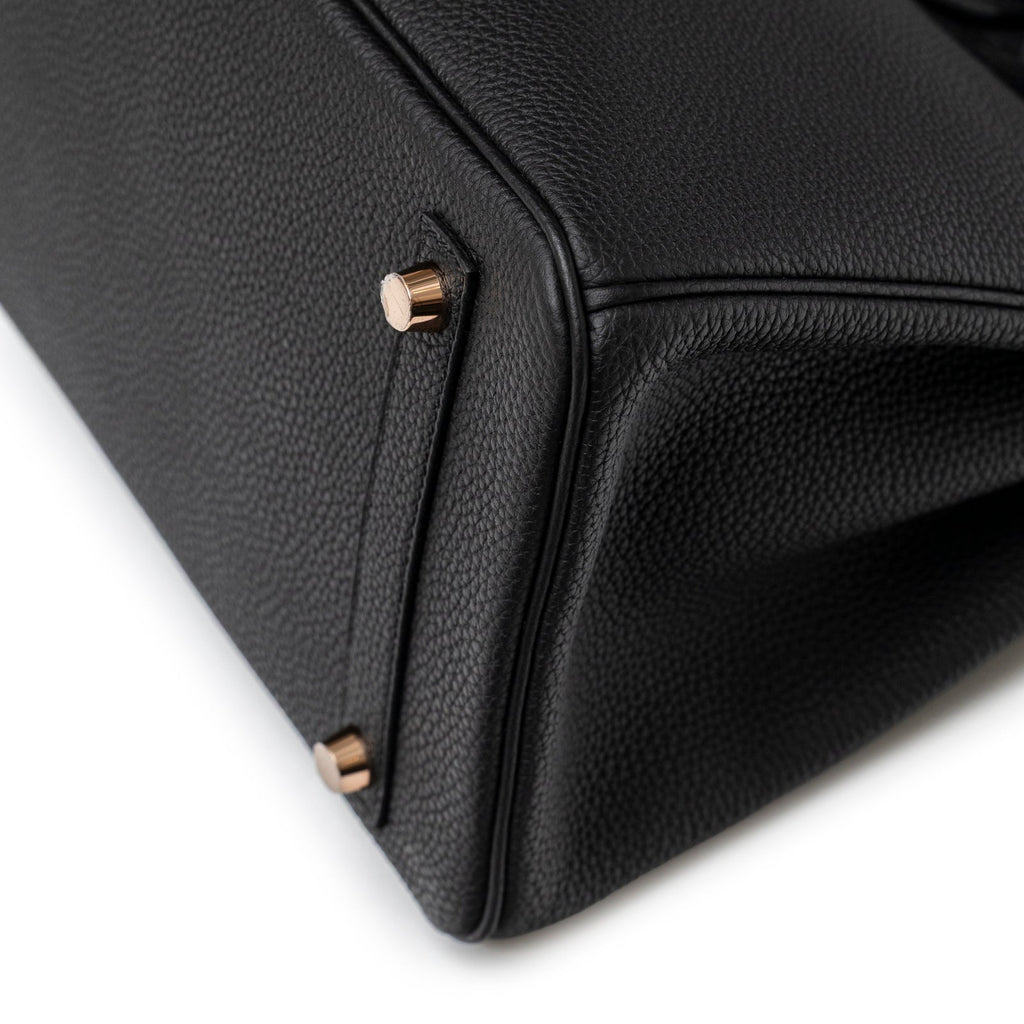 Hermès Birkin 30 Black Togo Rose Gold Hardware
