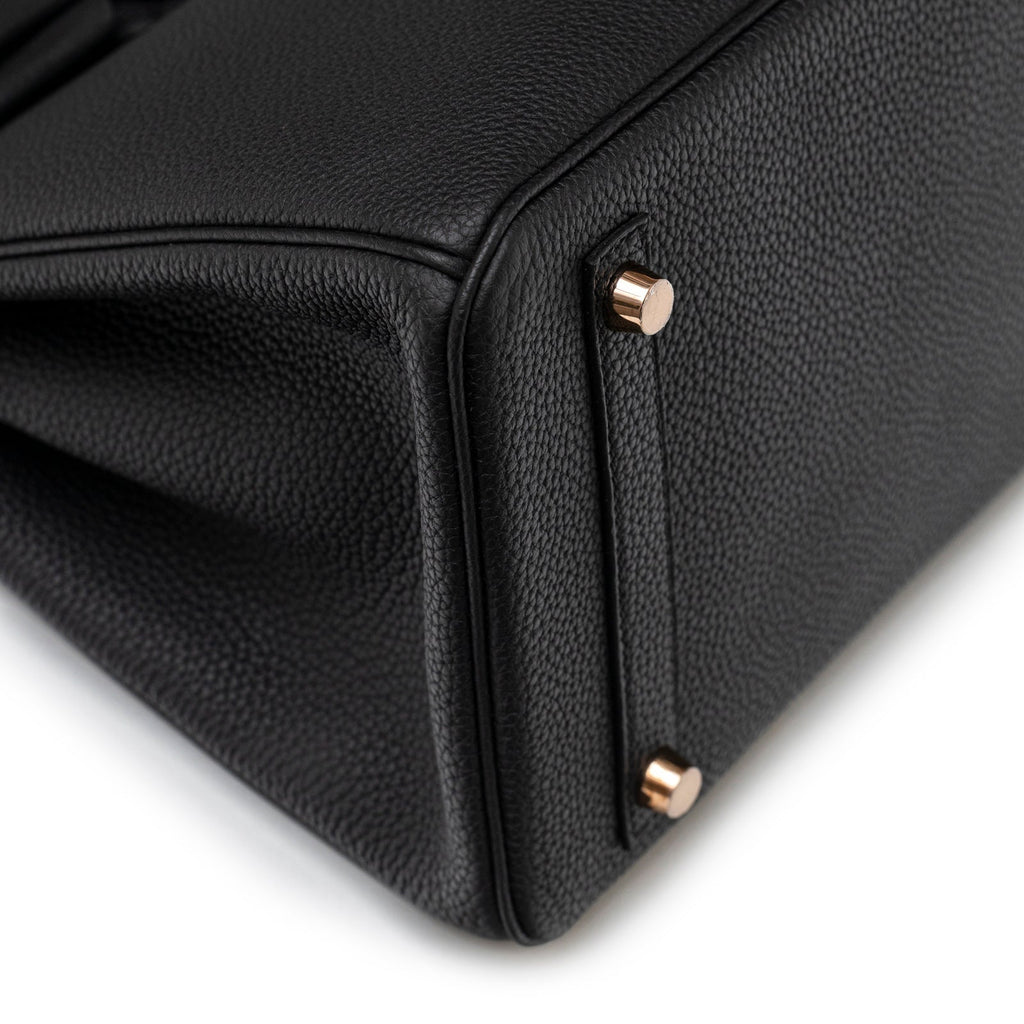 Hermès Birkin 30 Black Togo Rose Gold Hardware