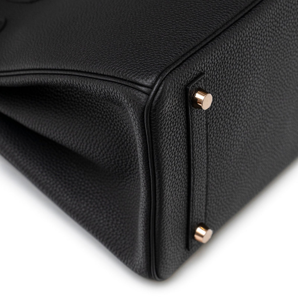 Hermès Birkin 30 Black Togo Rose Gold Hardware