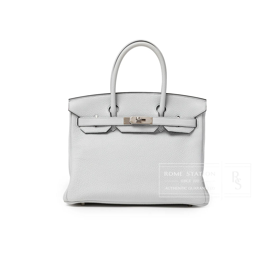 Hermès Birkin 30 Blue Pale Clemence Palladium Hardware