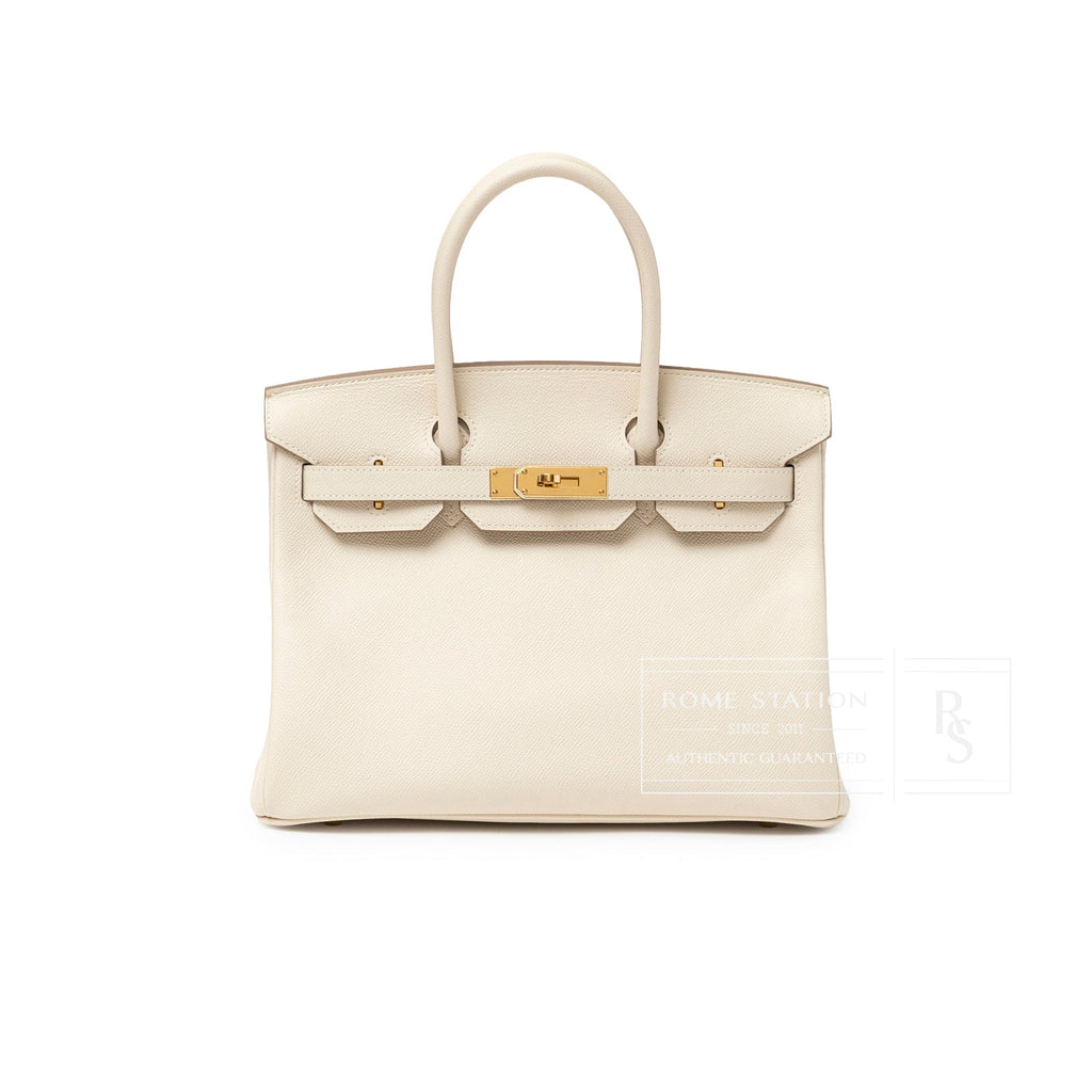 Hermès Birkin 30 Craie Epsom Gold Hardware