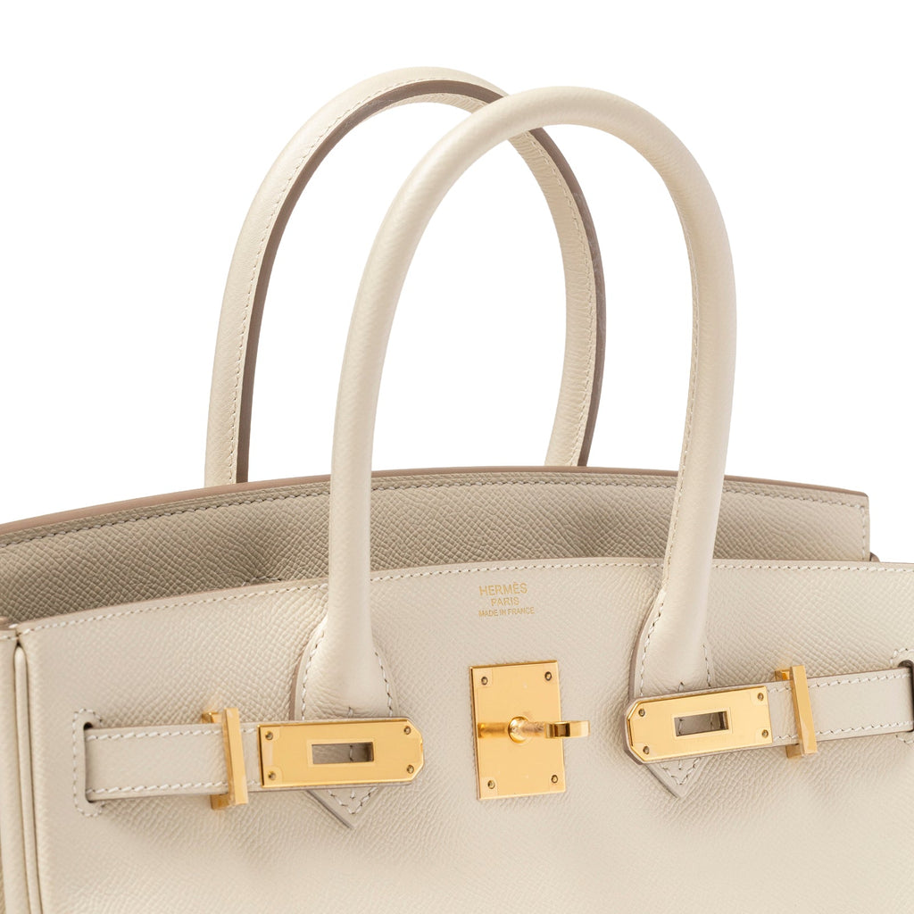 Hermès Birkin 30 Craie Epsom Gold Hardware