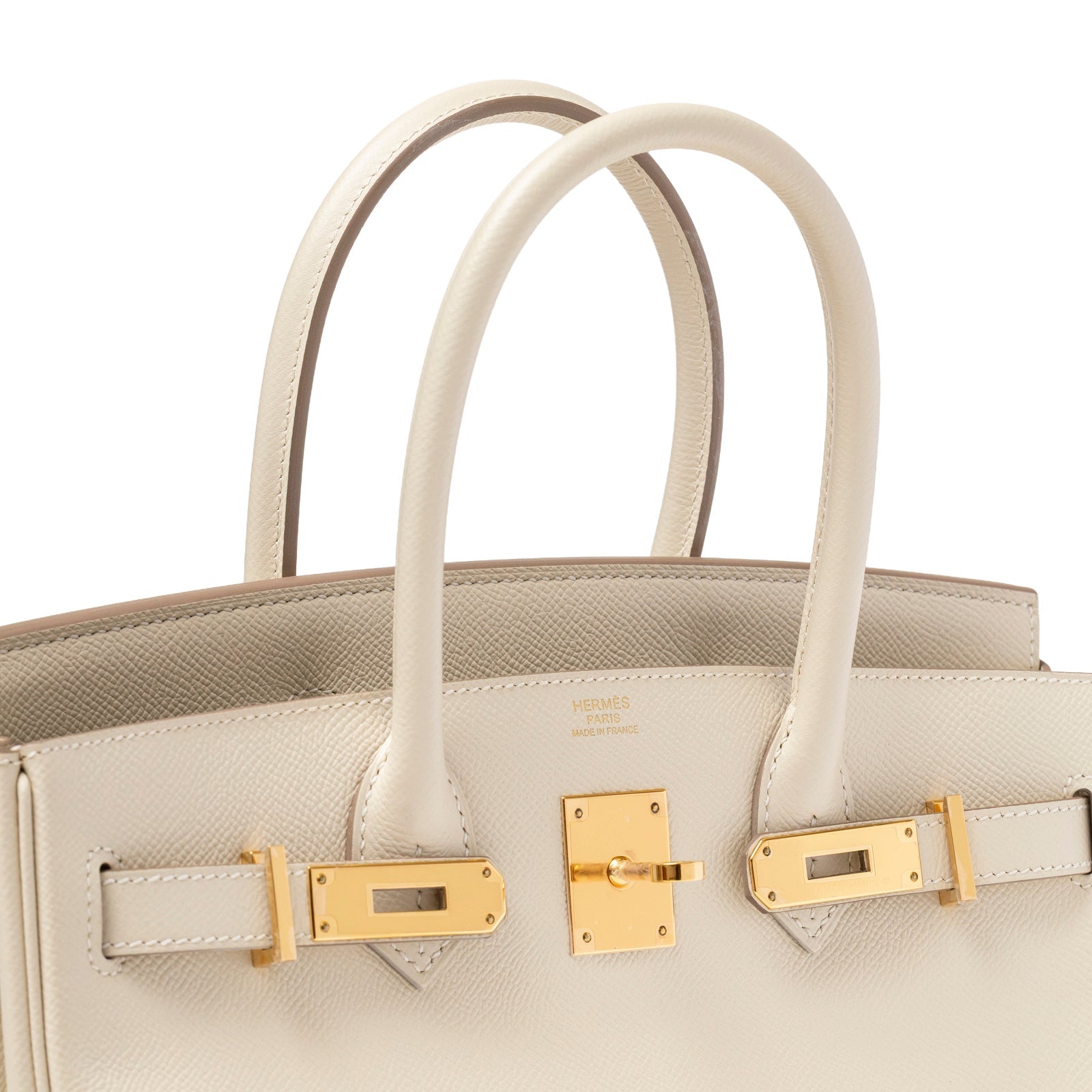 Hermès Birkin 30 Craie Epsom Gold Hardware