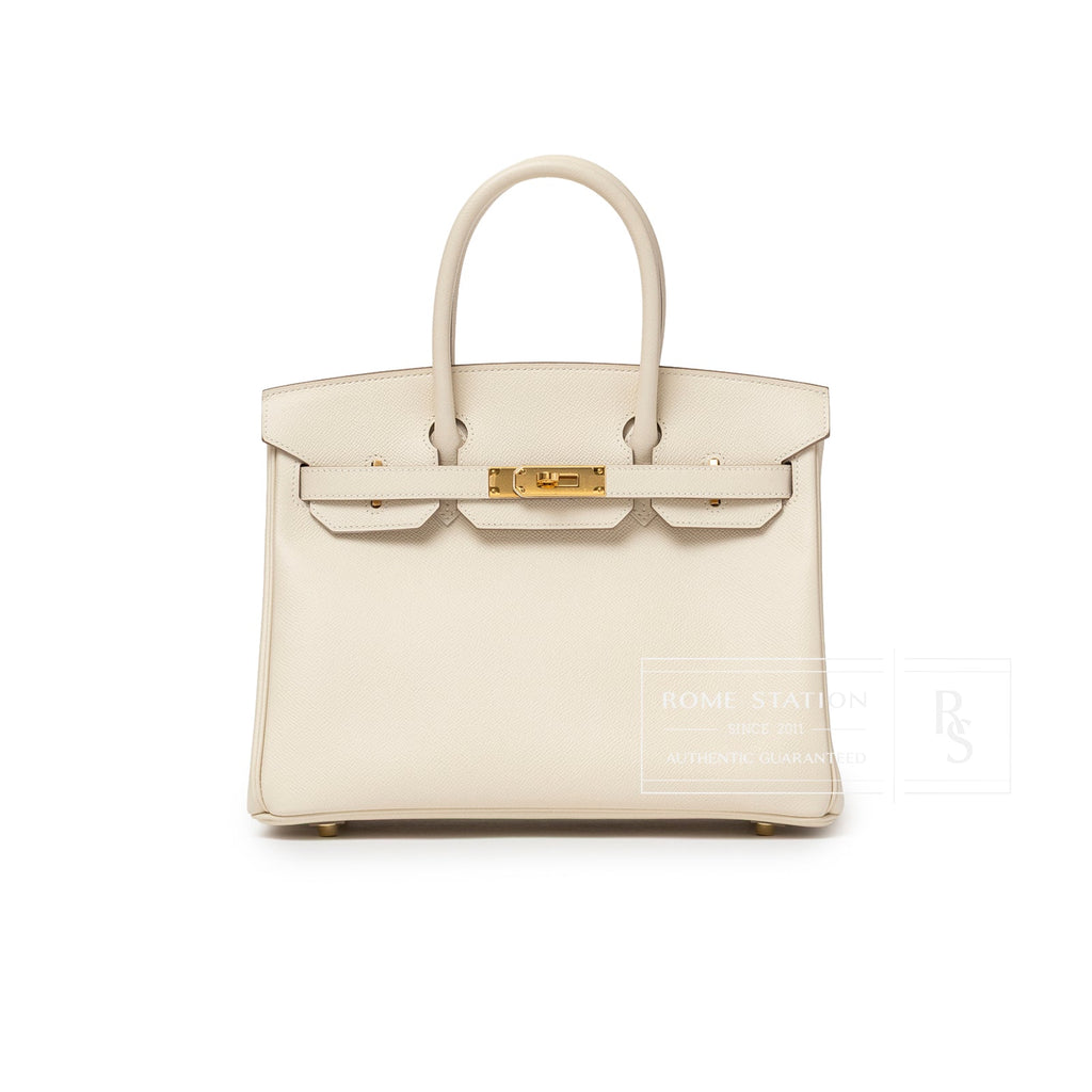Hermès Birkin 30 Craie Epsom Gold Hardware