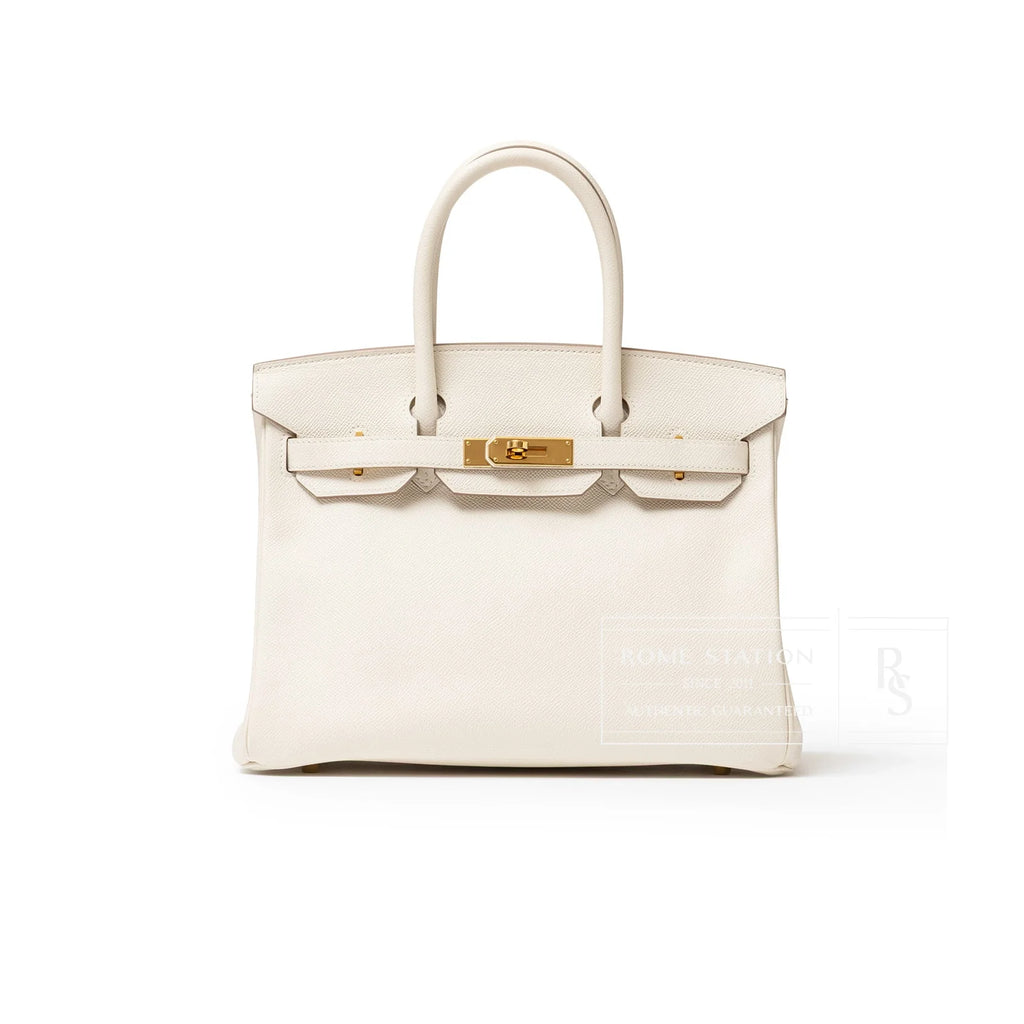 Hermès Birkin 30 Craie Epsom Gold Hardware