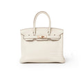Hermès Birkin 30 Craie Togo Rose Gold Hardware