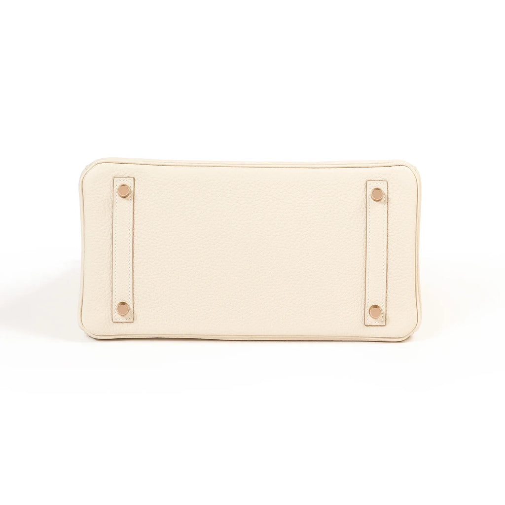 Hermès Birkin 30 Craie Togo Rose Gold Hardware