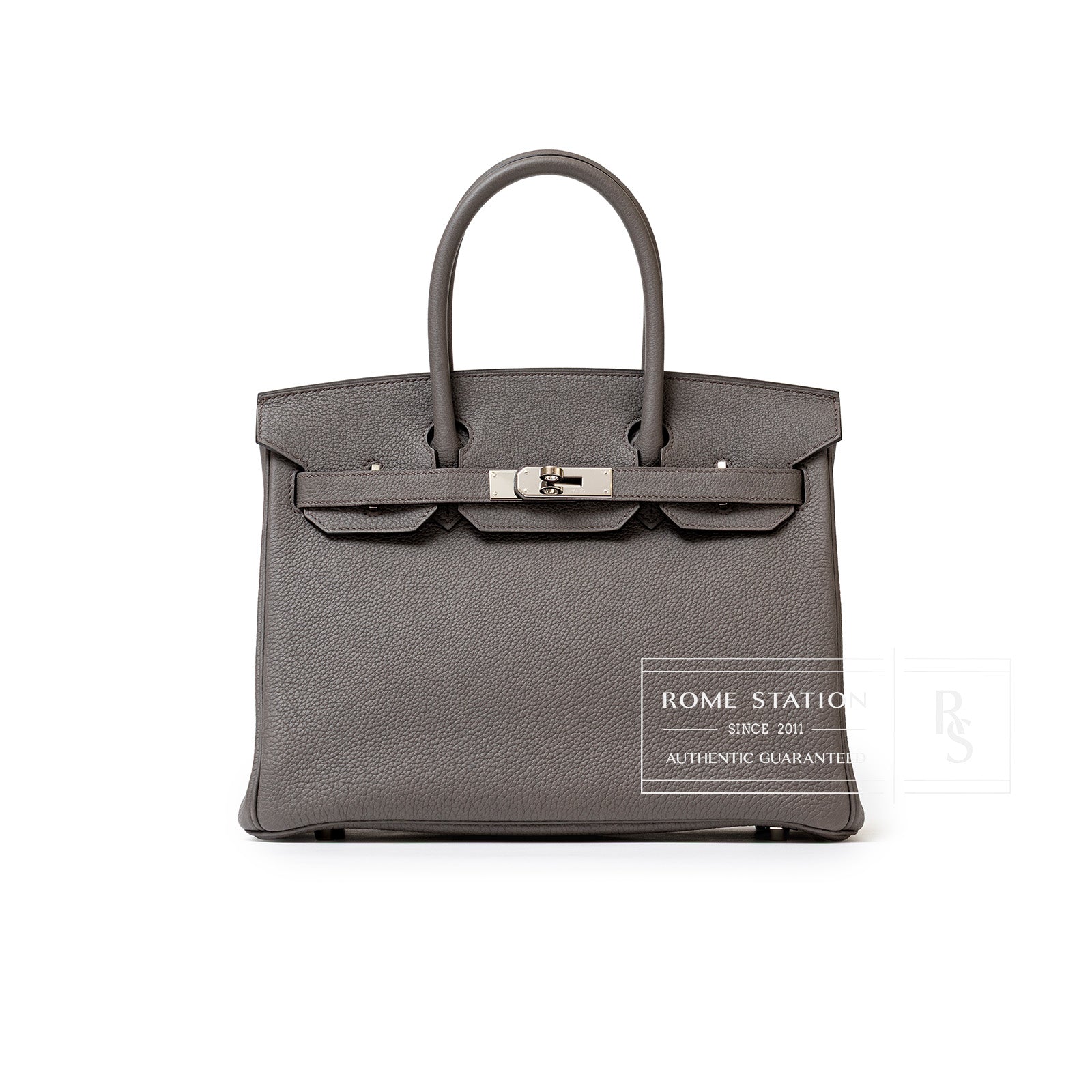 Hermès Birkin 30 Etain Togo Palladium Hardware