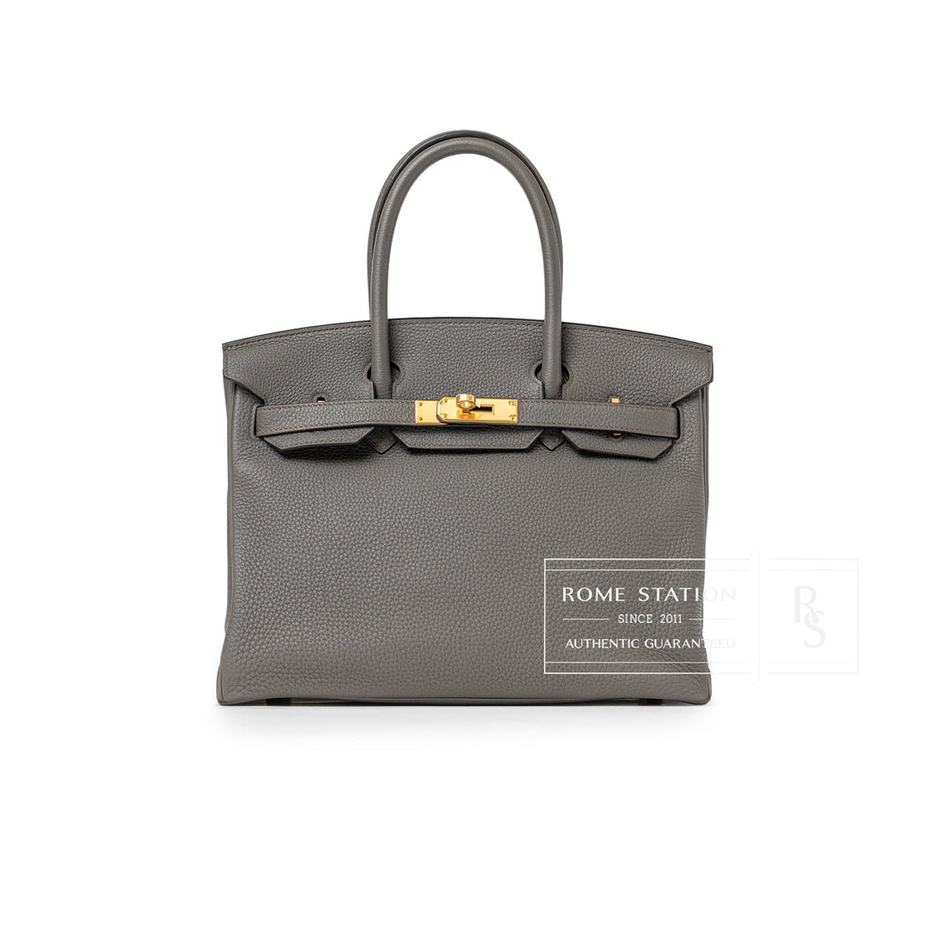 Hermès Birkin 30 Gris Meyer Togo Gold Hardware