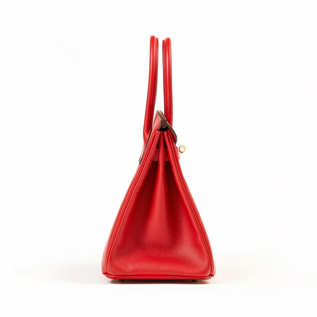 Hermès Birkin 30 Q5 Rouge Casaque Epsom Gold Hardware