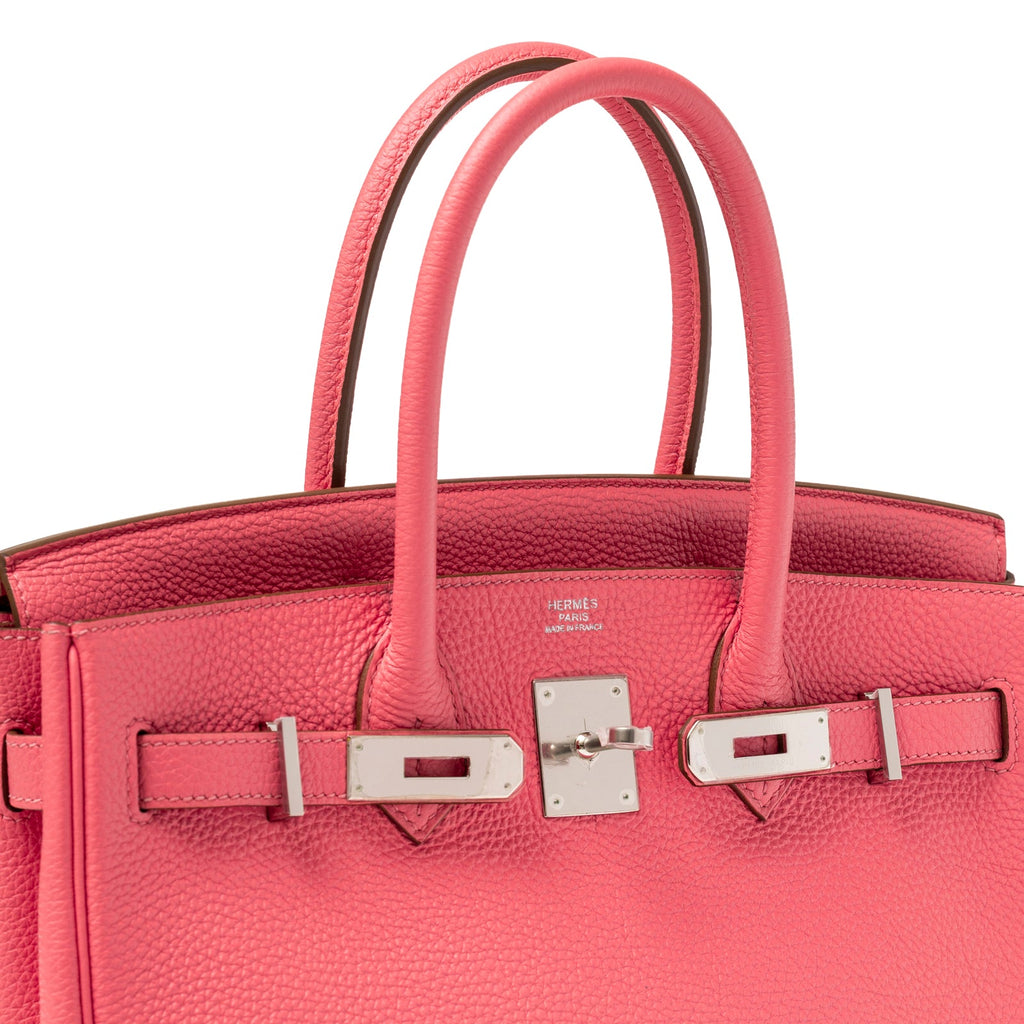 Hermès Birkin 30 Rose Lipstick Togo Palladium Hardware