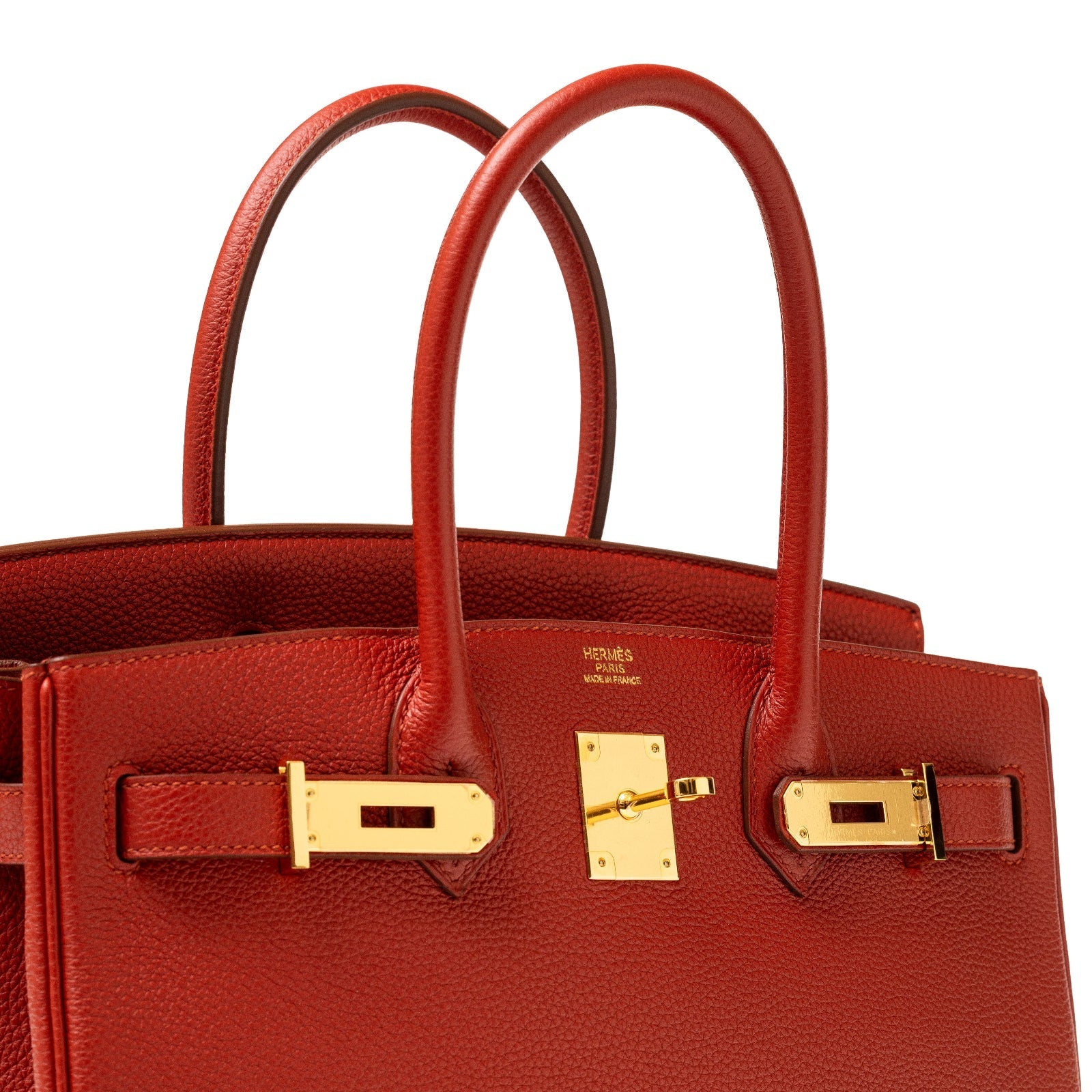 Hermès Birkin 30 Rouge Togo Gold Hardware
