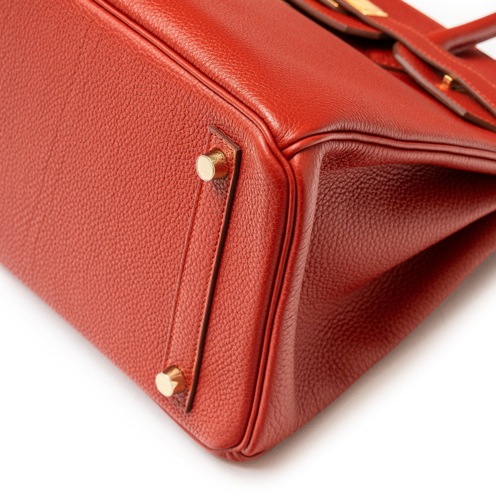 Hermès Birkin 30 Rouge Togo Gold Hardware