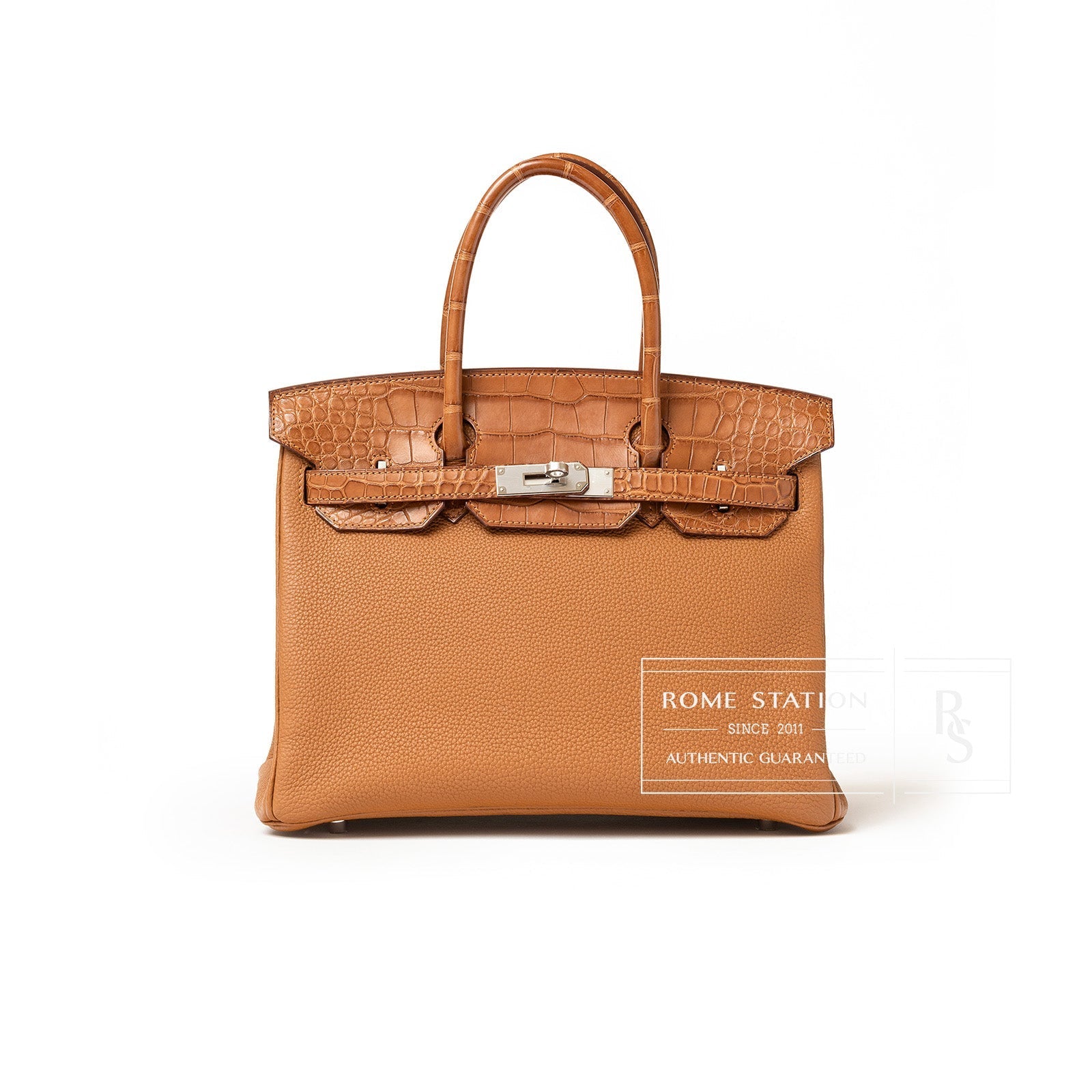 Hermès Birkin 30 Togo and Matte Alligator Touch Gold Palladium Hardware