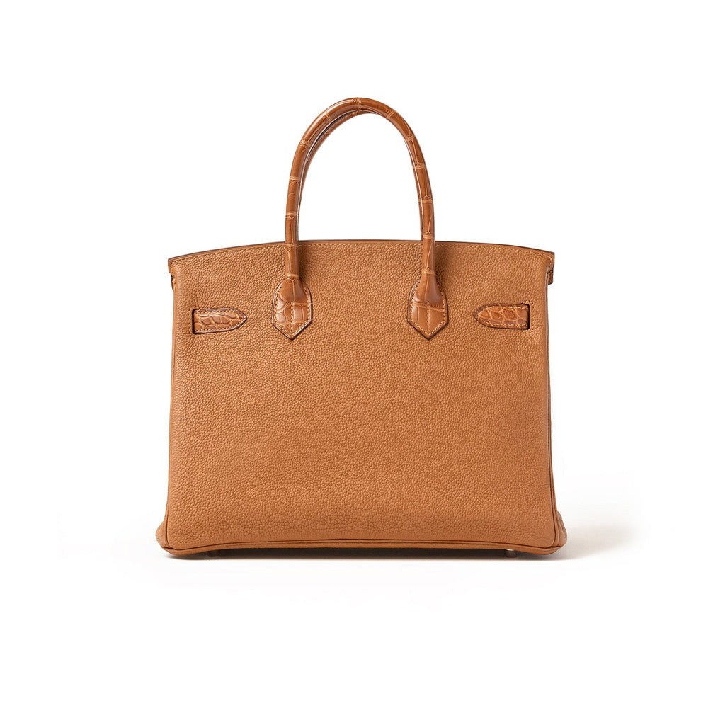 Hermès Birkin 30 Togo and Matte Alligator Touch Gold Palladium Hardware