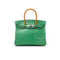 Hermès Birkin 30 Touch Cactus/Naturel-Sable Matte Alligator Palladium Hardware