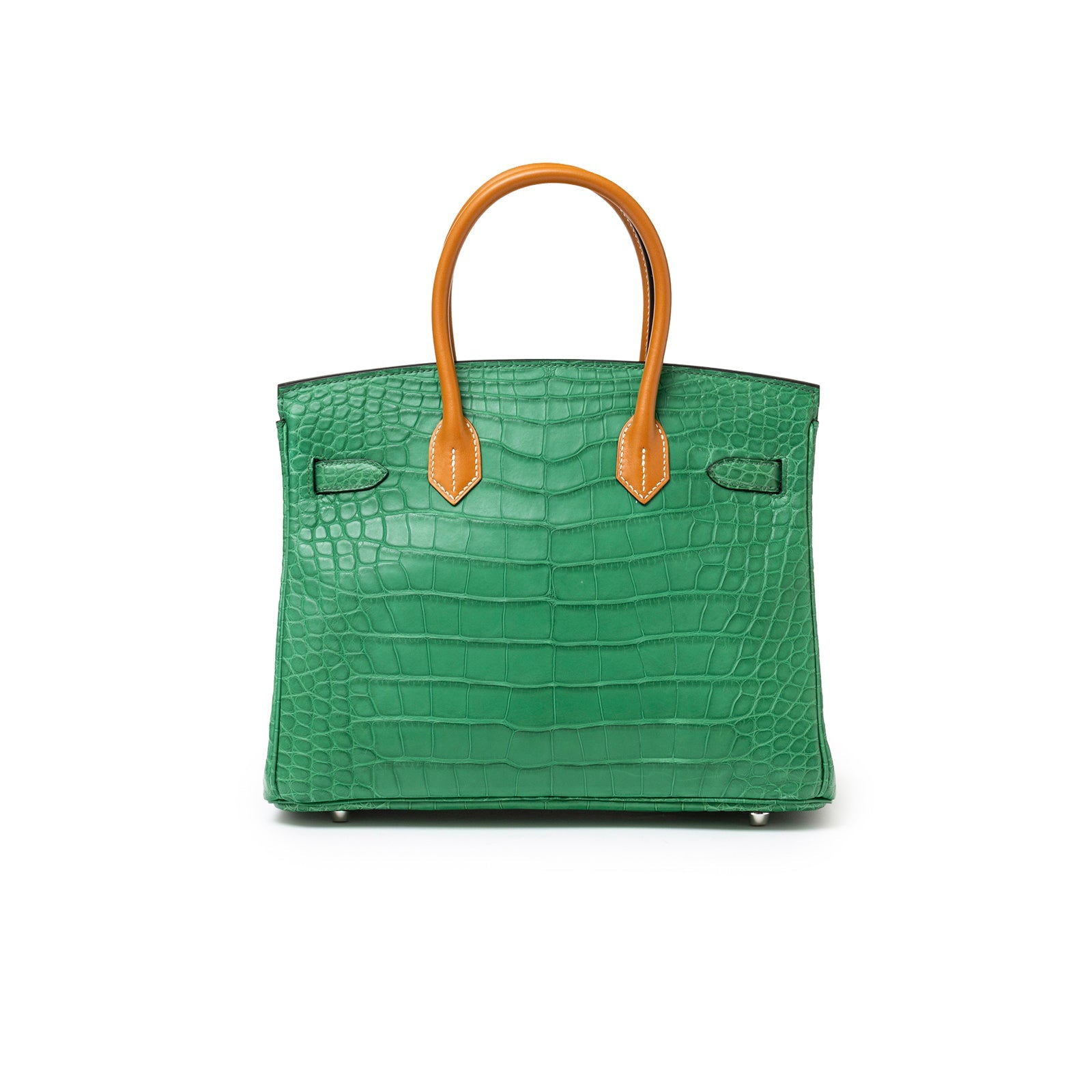 Hermès Birkin 30 Touch Cactus/Naturel-Sable Matte Alligator Palladium Hardware