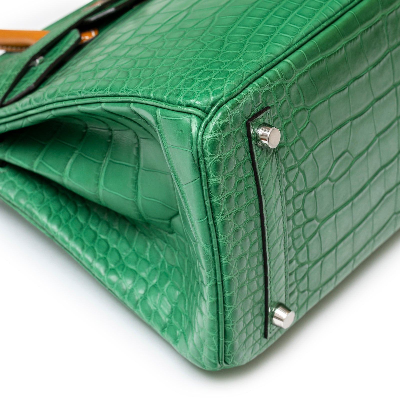 Hermès Birkin 30 Touch Cactus/Naturel-Sable Matte Alligator Palladium Hardware
