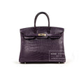 Hermès Birkin 35 Amethyste Matte Alligator Palladium Hardware