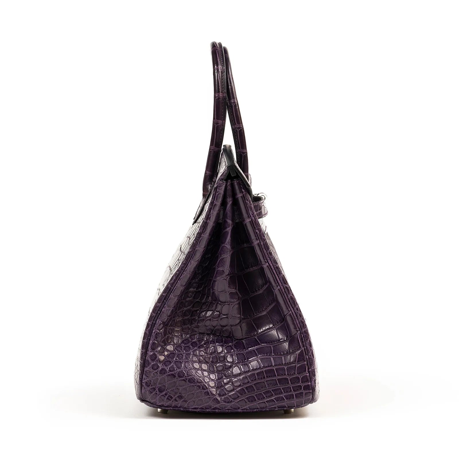 Hermès Birkin 35 Amethyste Matte Alligator Palladium Hardware