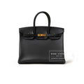Hermès Birkin 35 Black Epsom Gold Hardware