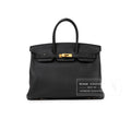 Hermès Birkin 35 Black Togo Gold Hardware
