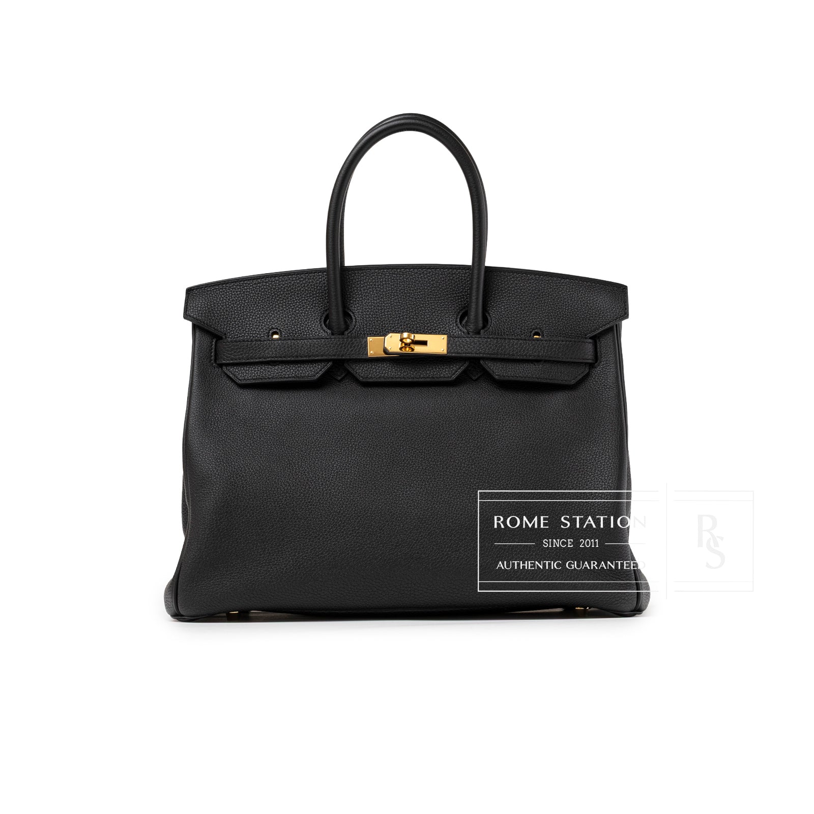 Hermès Birkin 35 Black Togo Gold Hardware