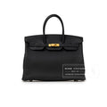 Hermès Birkin 35 Black Togo Gold Hardware