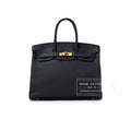 Hermès Birkin 35 Black Togo Gold Hardware