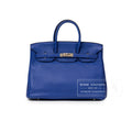 Hermès Birkin 35 Blue Electric Togo Palladium Hardware