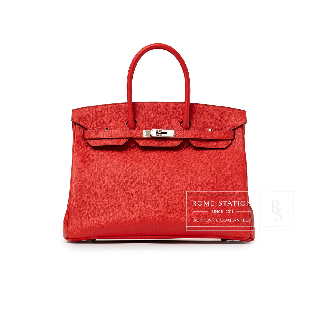Hermès Birkin 35 Bougainvillea Epsom Palladium Hardware