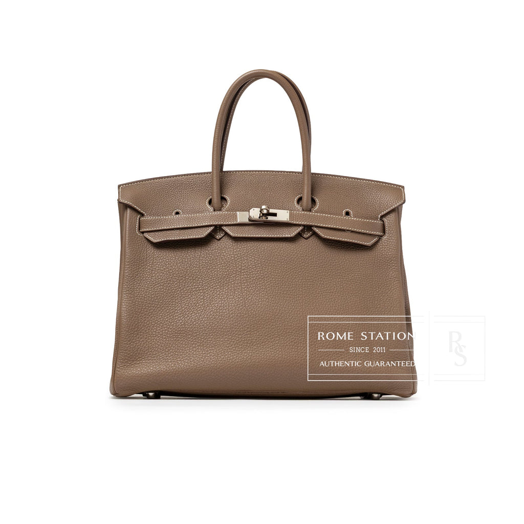 Hermès Birkin 35 Etoupe Togo Palladium Hardware