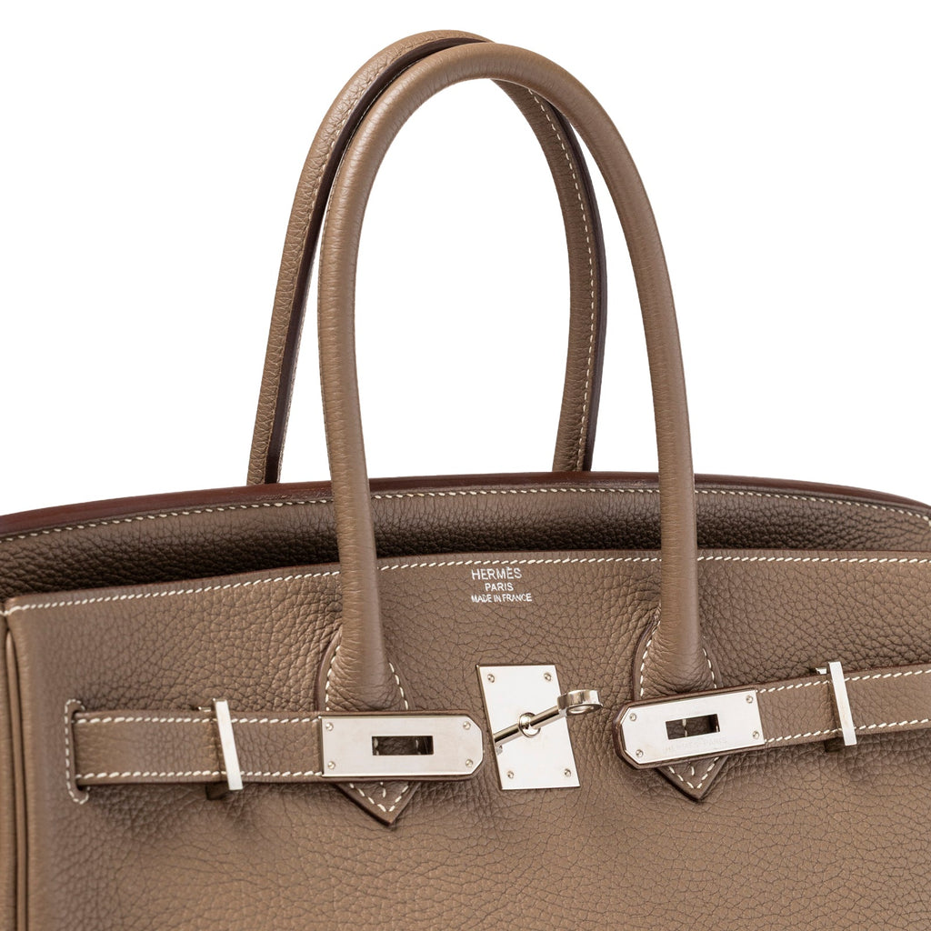Hermès Birkin 35 Etoupe Togo Palladium Hardware
