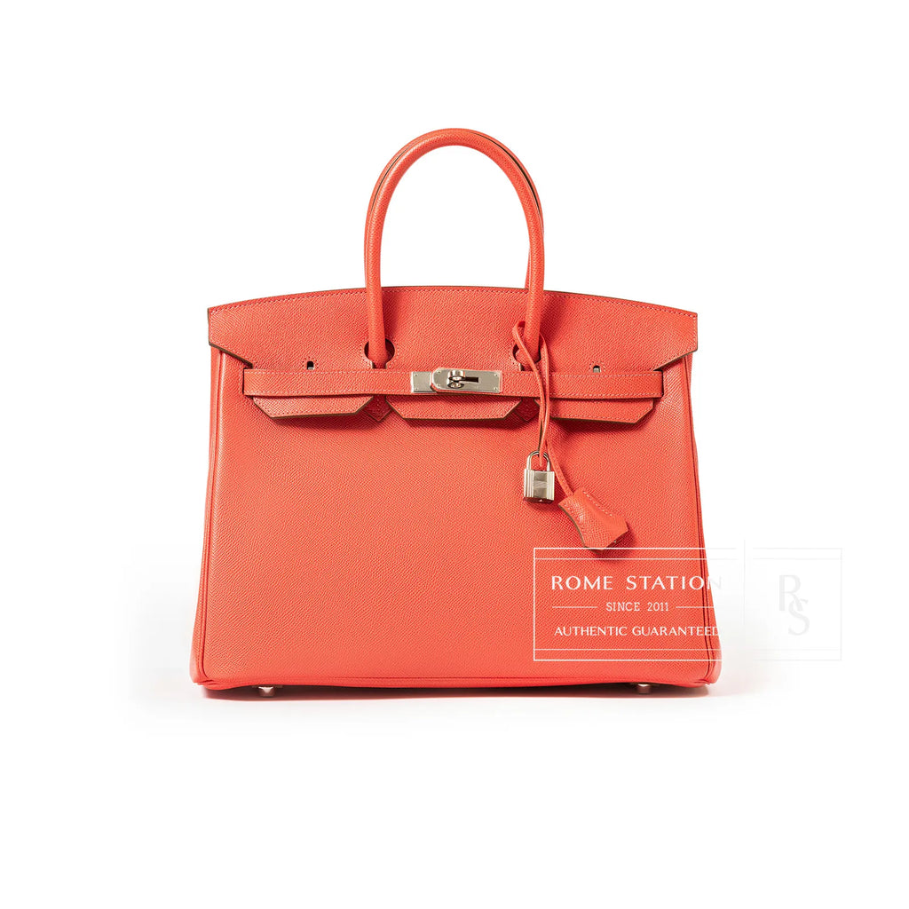 Hermès Birkin 35 Rose Jaipur Epsom Palladium Hardware