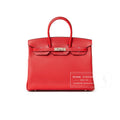 Hermès Birkin 35 Rouge Casaque Epsom Palladium Hardware