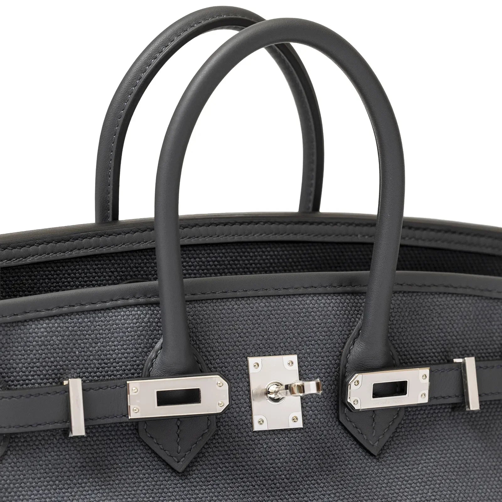Hermès Birkin Cargo 25 Gris Misty Swift and Toile Canvas Palladium Hardware