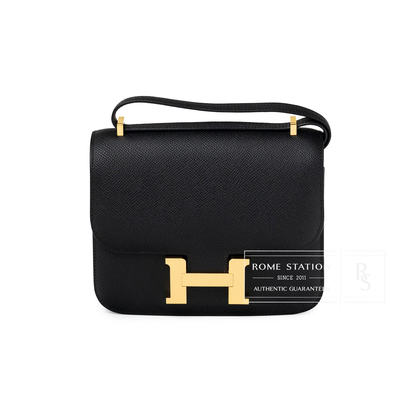 Hermès Constance 18 Black Epsom Gold Hardware