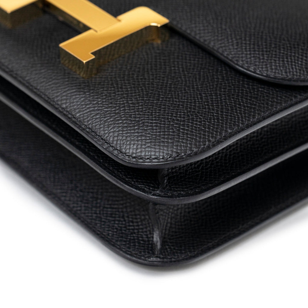 Hermès Constance 18 Black Epsom Gold Hardware