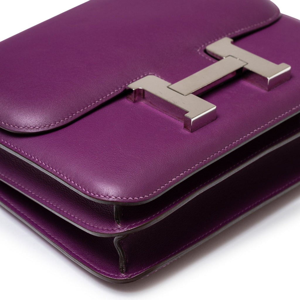 Hermès Constance 24 Anemone Swift Palladium Hardware