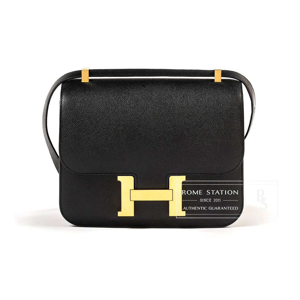 Hermès Constance 24 Black Epsom Gold Hardware