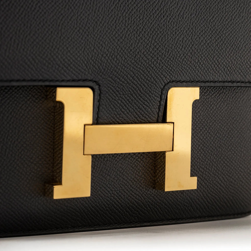 Hermès Constance 24 Black Epsom Gold Hardware