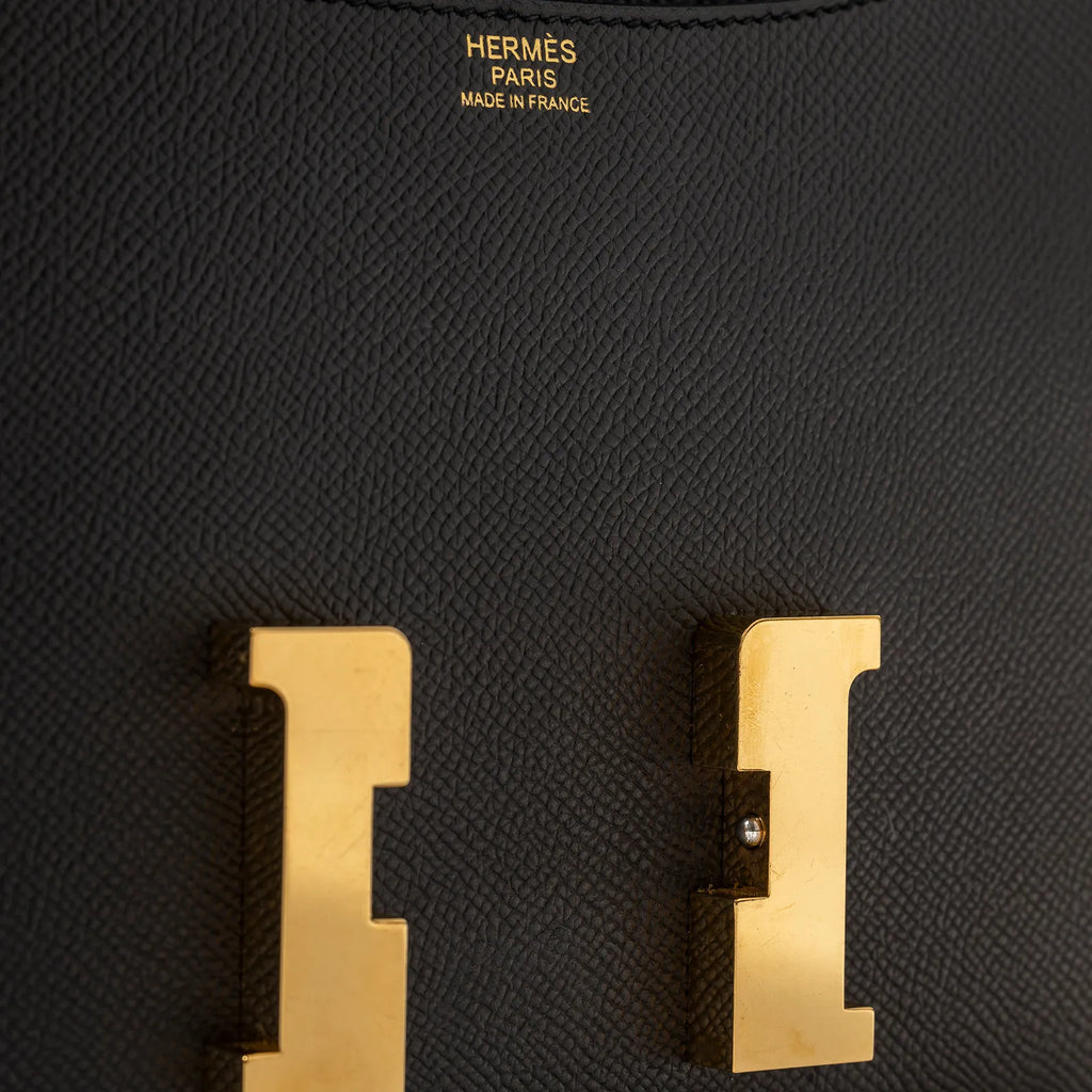 Hermès Constance 24 Black Epsom Gold Hardware