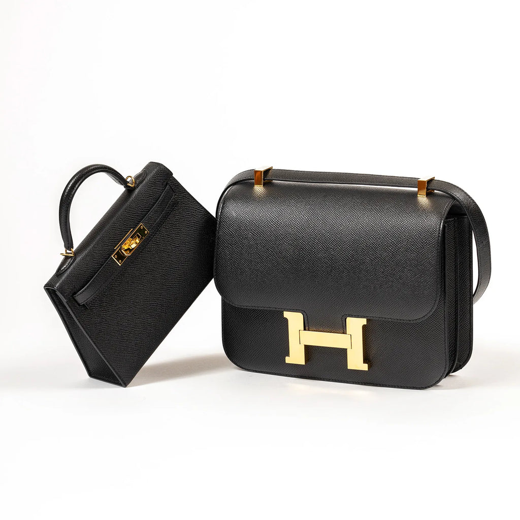 Hermès Constance 24 Black Epsom Gold Hardware