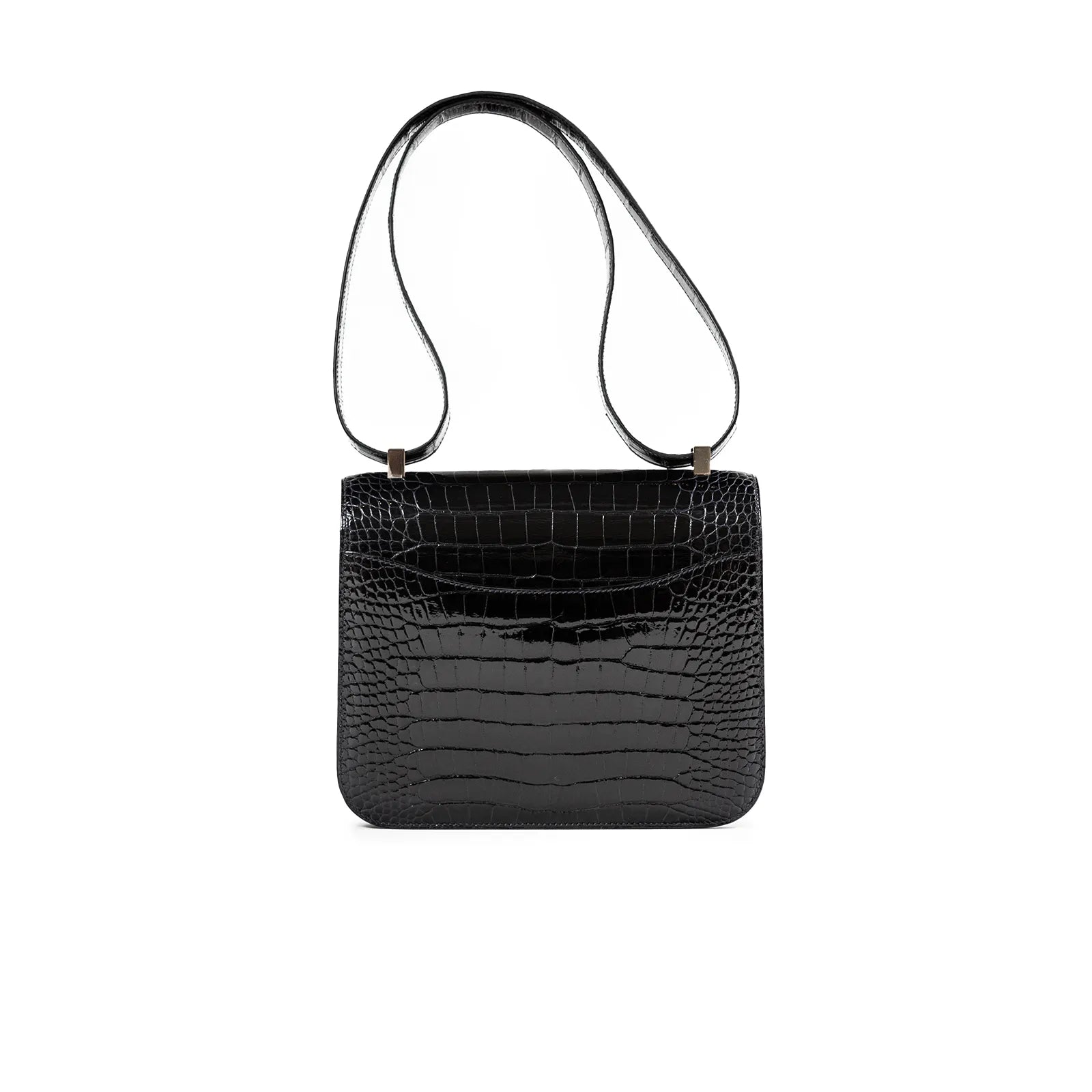 Hermès Constance 24 Blue Marine Shiny Alligator Palladium Hardware