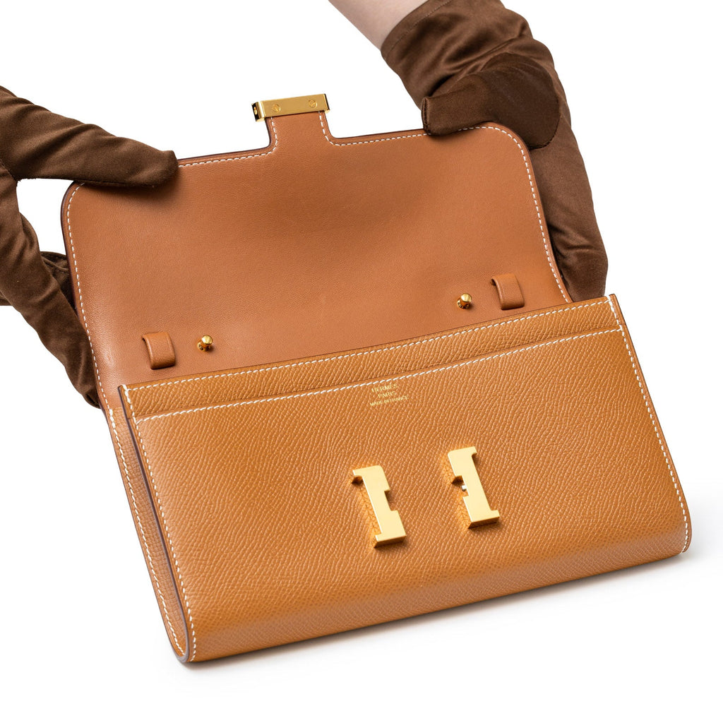 Hermès Constance To Go Gold Epsom Gold Hardware