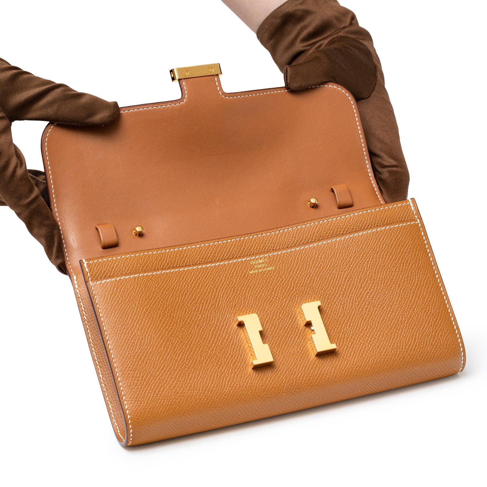 Hermès Constance To Go Gold Epsom Gold Hardware