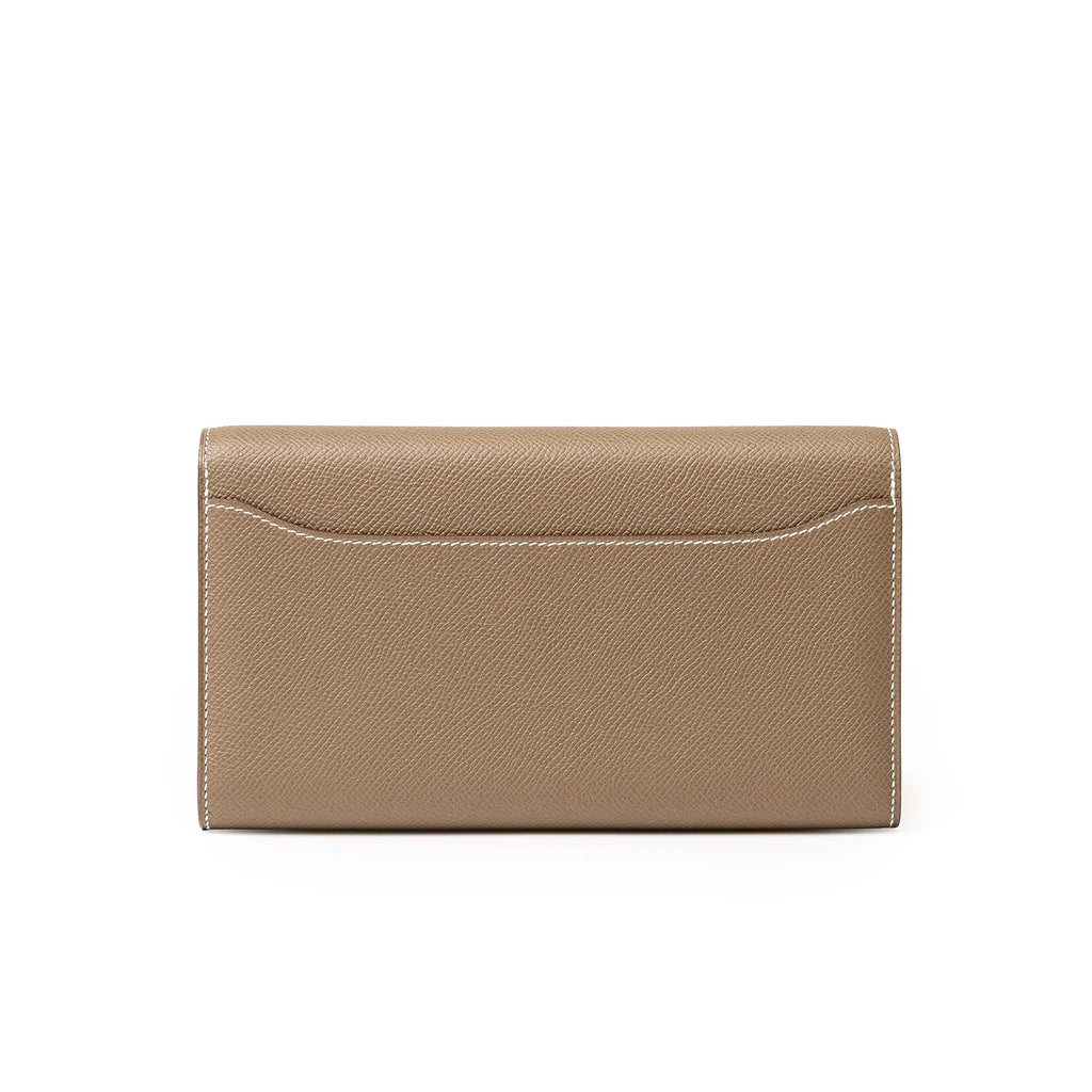 Hermès Constance To Go Wallet Etoupe Epsom Gold Hardware