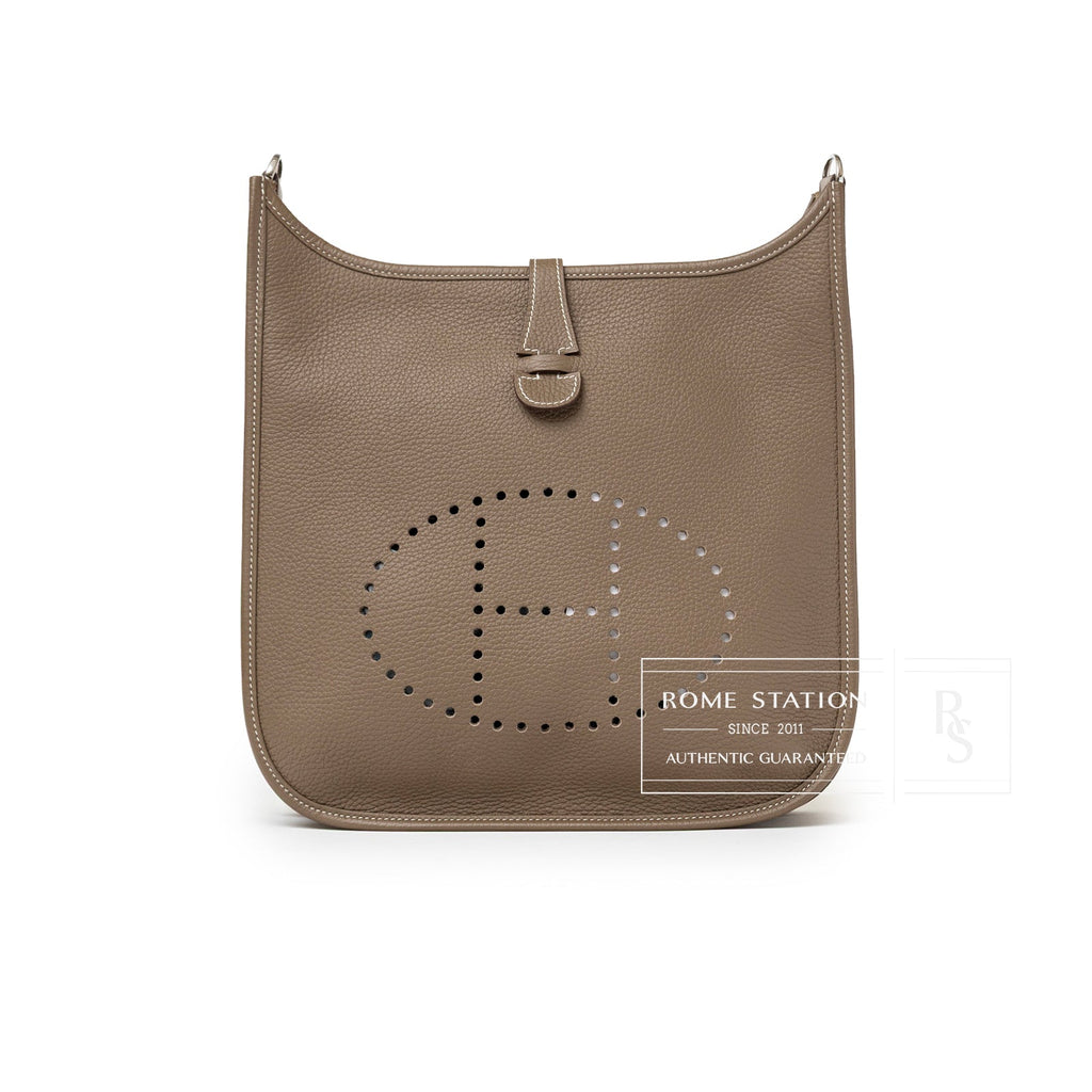 Hermès Evelyne PM 29 Etoupe Clemence Palladium Hardware