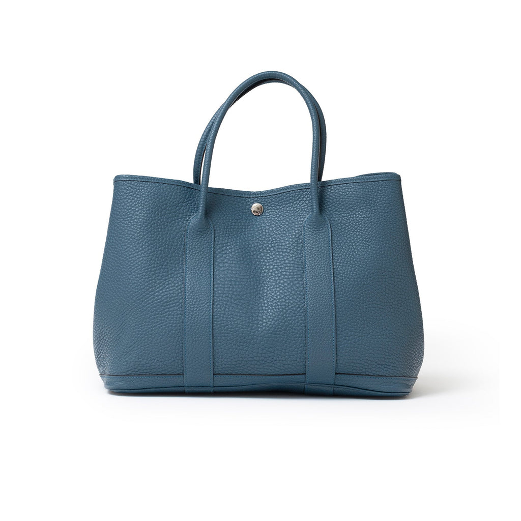 Hermès Garden Party 36 Blue Negonda Palladium Hardware