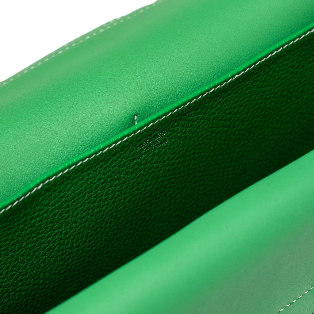 Hermès Halzan 31 Bambou Clemence Palladium Hardware